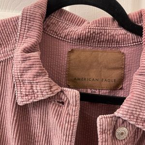 American eagle corduroyed pink jacket